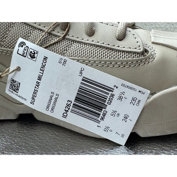 Adidas Superstar Millencon Boots Beige ID4263 Leather Ankle Mens‎ Size US 7 main image 8